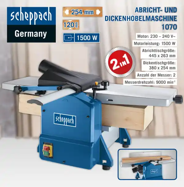 Bild 1 von Abricht- und Dickenhobelmaschine HMS1070