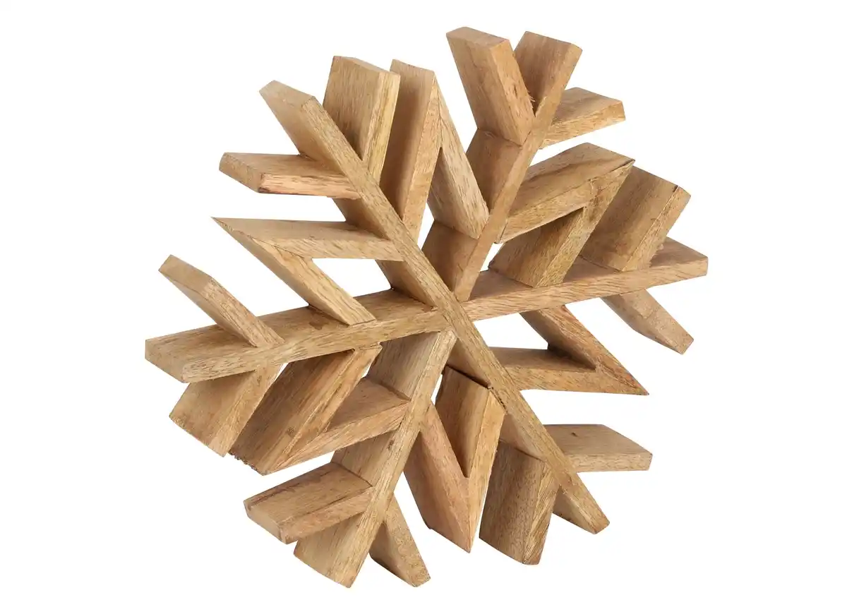 Bild 1 von Schneeflocke Mangoholz antik