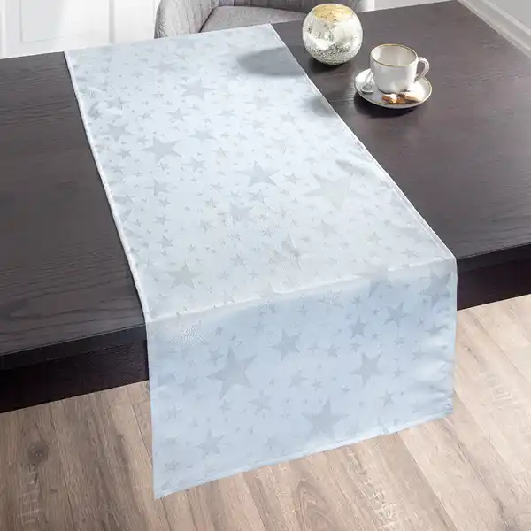 Bild 2 von Jacquard-Tischläufer "Glitzer-Stern" - ca. 45 x 138 cm