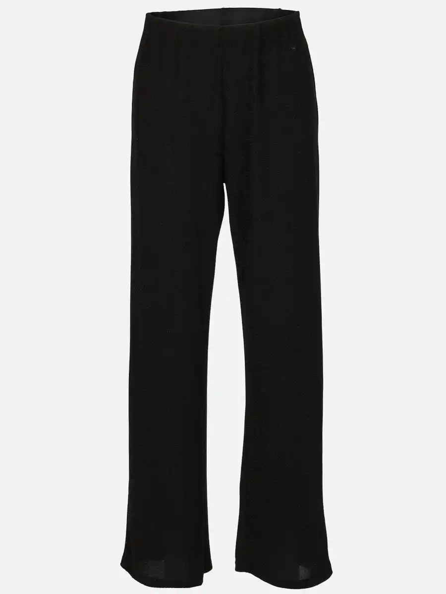 Bild 1 von Damen Lurex-Hose mit weitem Bein Schwarz