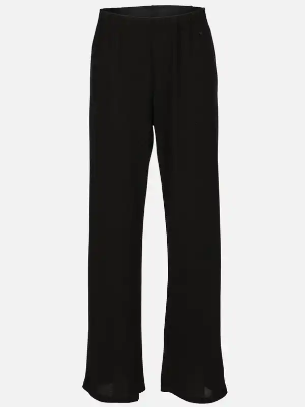 Bild 1 von Damen Lurex-Hose mit weitem Bein Schwarz