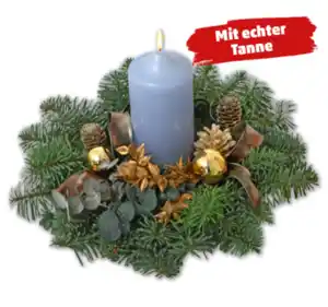 Adventsgesteck mit Kerze*