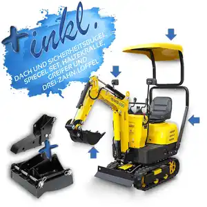 Minibagger MIB-600 inkl. Zubehörset