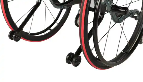 Bild 3 von Aluminium Rollstuhl AT52330 45 mit 24" Rädern, faltbar