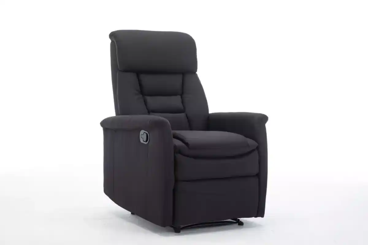 Bild 3 von Relaxsessel mit Liegefunktion Stoffbezug schwarz