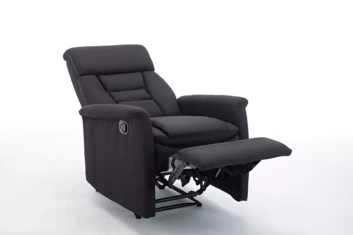 Bild 4 von Relaxsessel mit Liegefunktion Stoffbezug schwarz