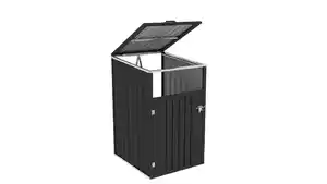 1er Mülltonnenbox, ca. 80 x 80 x 122 cm - Anthrazit