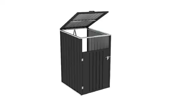 Bild 1 von 1er Mülltonnenbox, ca. 80 x 80 x 122 cm - Anthrazit