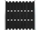 Bild 1 von WPC-Sichtschutzzaun CARMENO - 1x Element, ca. 180 x 180 cm - Schwarz