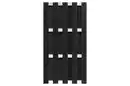 Bild 1 von WPC-Sichtschutzzaun CARMENO - 1x Element, ca. 180 x 90 cm - Schwarz