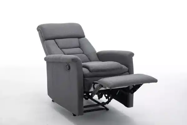 Bild 2 von TV Relaxsessel mit Liegefunktion Stoffbezug, ca. 73 x 85,5 x 104 cm - Grau