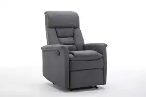 TV Relaxsessel mit Liegefunktion Stoffbezug, ca. 73 x 85,5 x 104 cm - Grau