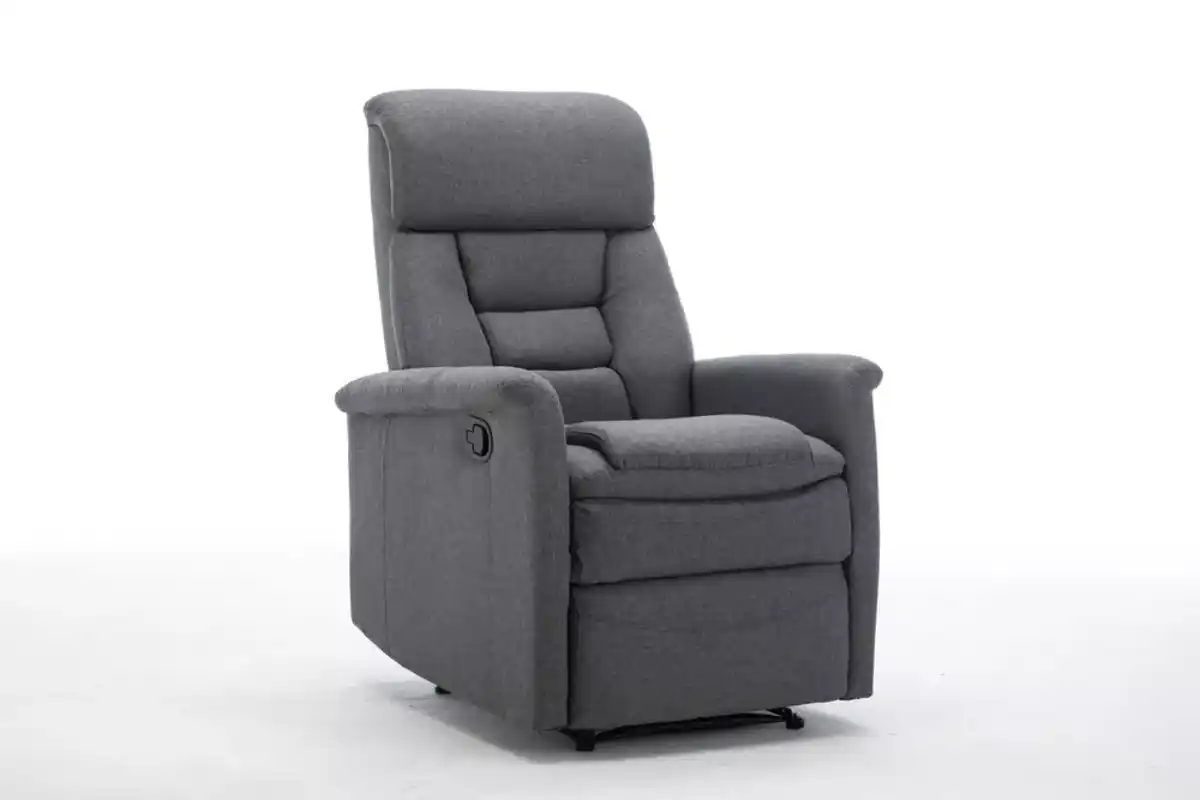 Bild 1 von TV Relaxsessel mit Liegefunktion Stoffbezug, ca. 73 x 85,5 x 104 cm - Grau