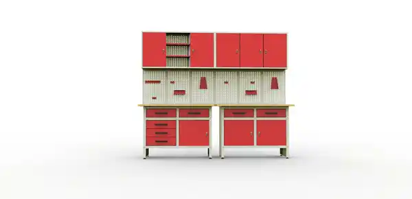 Bild 1 von Werkzeugschrank Werkstatt-Set 240 cm Rot