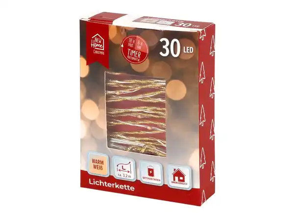 Bild 1 von Drahtlichterkette 30 warmweiße LEDs