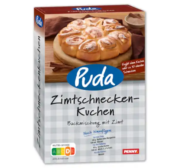 Bild 1 von PUDA Backmischung Zimtschnecken-Kuchen*