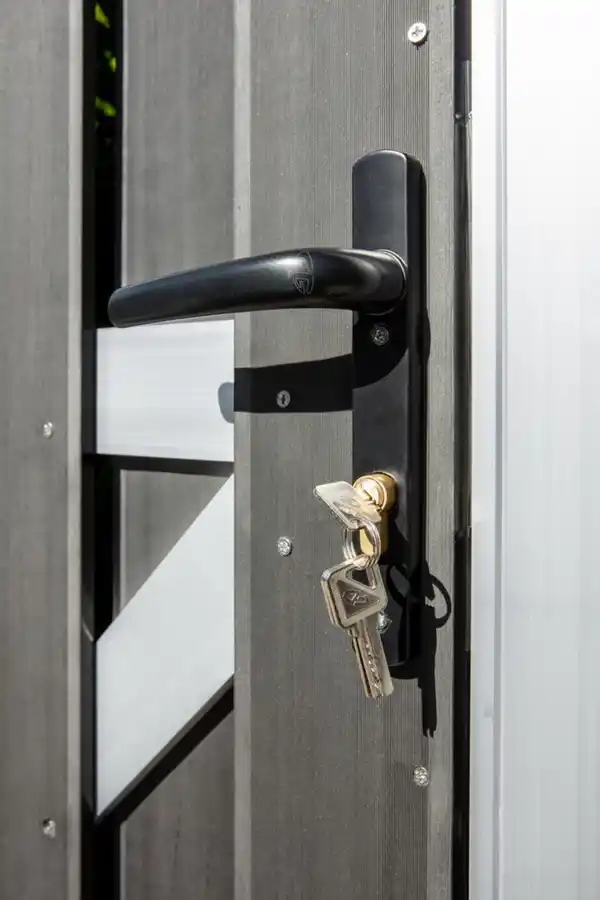 Bild 3 von WPC-Türelement CARMENO, ca. 180 x 90 cm - Schwarz