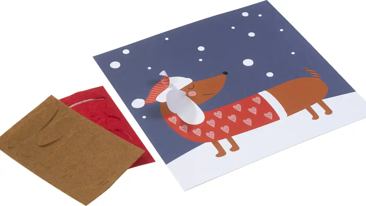 Bild 2 von IDEENWELT Bastelset Filzbilder Dackel