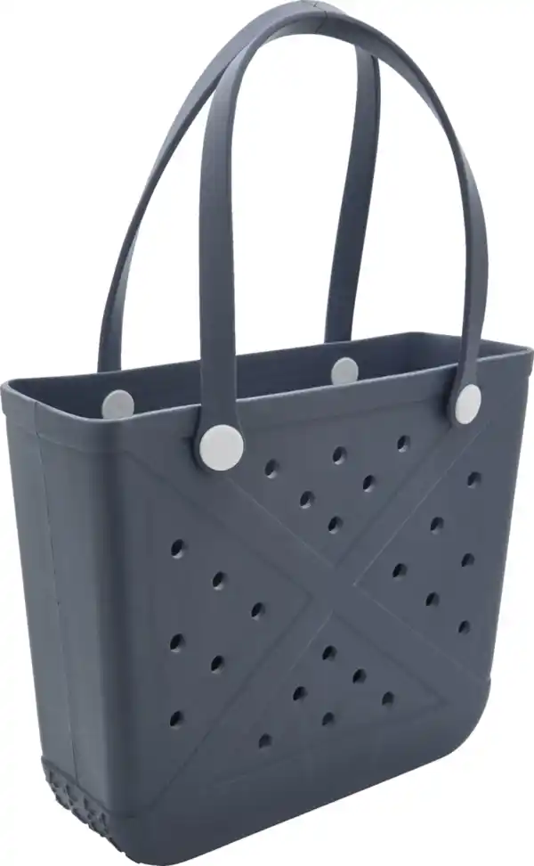 Bild 2 von IDEENWELT Strandtasche grau/blau