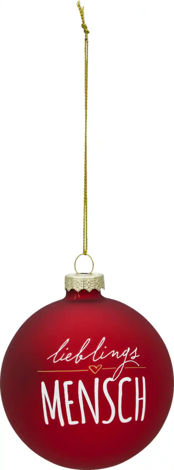 Bild 1 von IDEENWELT Weihnachtsbaumkugel Lieblingsmensch