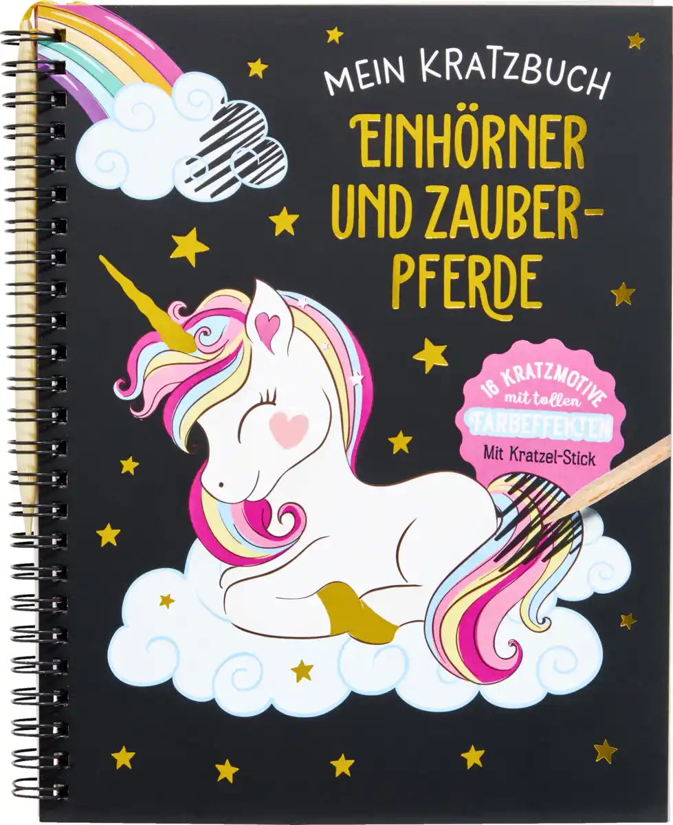 Bild 1 von IDEENWELT Kratzbücher Einhörner und Zauberpferde