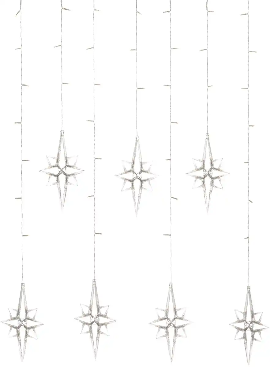 Bild 2 von IDEENWELT LED-Polarstern-Vorhang