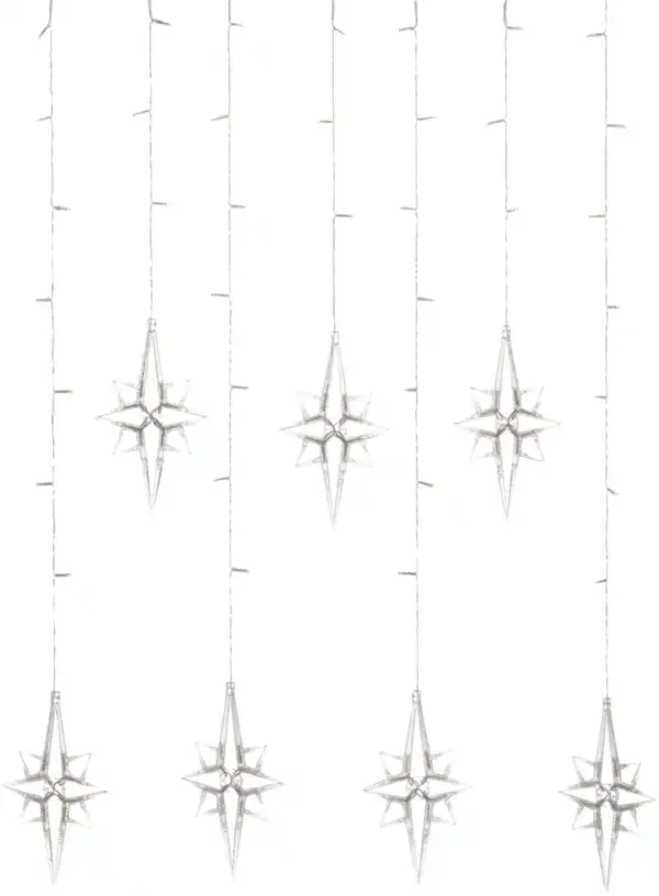 Bild 2 von IDEENWELT LED-Polarstern-Vorhang