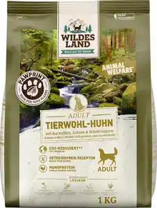 Wildes Land Hundefutter Tierwohl Huhn, 1.000 g