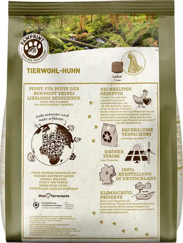 Bild 2 von Wildes Land Hundefutter Tierwohl Huhn, 1.000 g