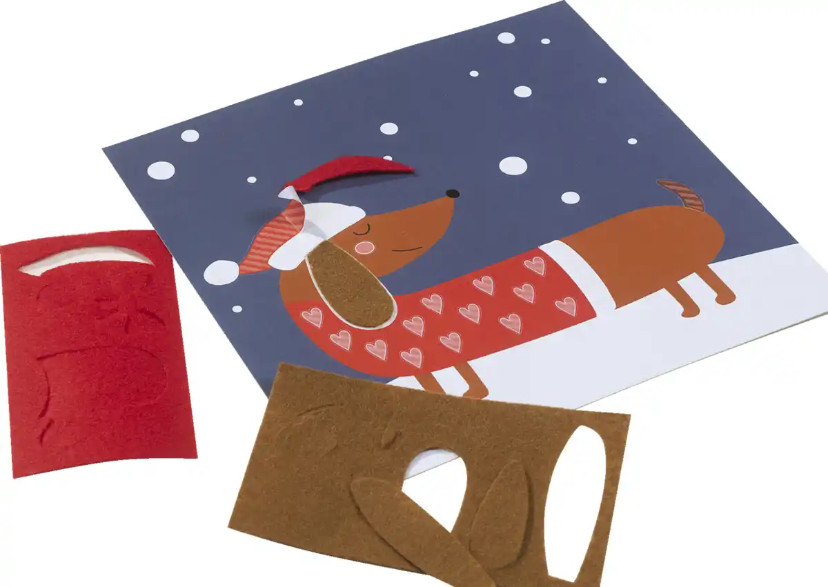 Bild 3 von IDEENWELT Bastelset Filzbilder Dackel