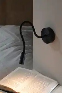 IDEENWELT Akku-Wandleuchte schwarz