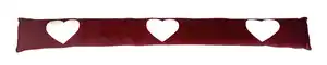 TrendLine Zugluftstopper Herzen dunkelrot 92 x 10 cm