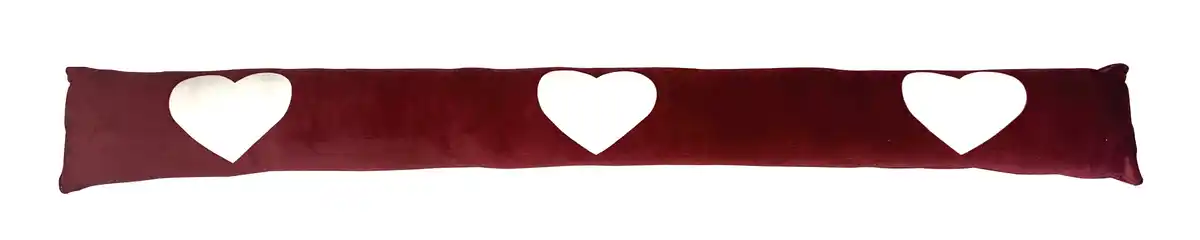 Bild 1 von TrendLine Zugluftstopper Herzen dunkelrot 92 x 10 cm