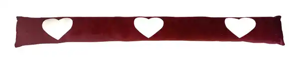 Bild 1 von TrendLine Zugluftstopper Herzen dunkelrot 92 x 10 cm