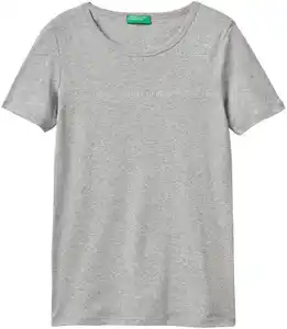 United Colors of Benetton T-Shirt (1-tlg) mit glitzerndem Druck