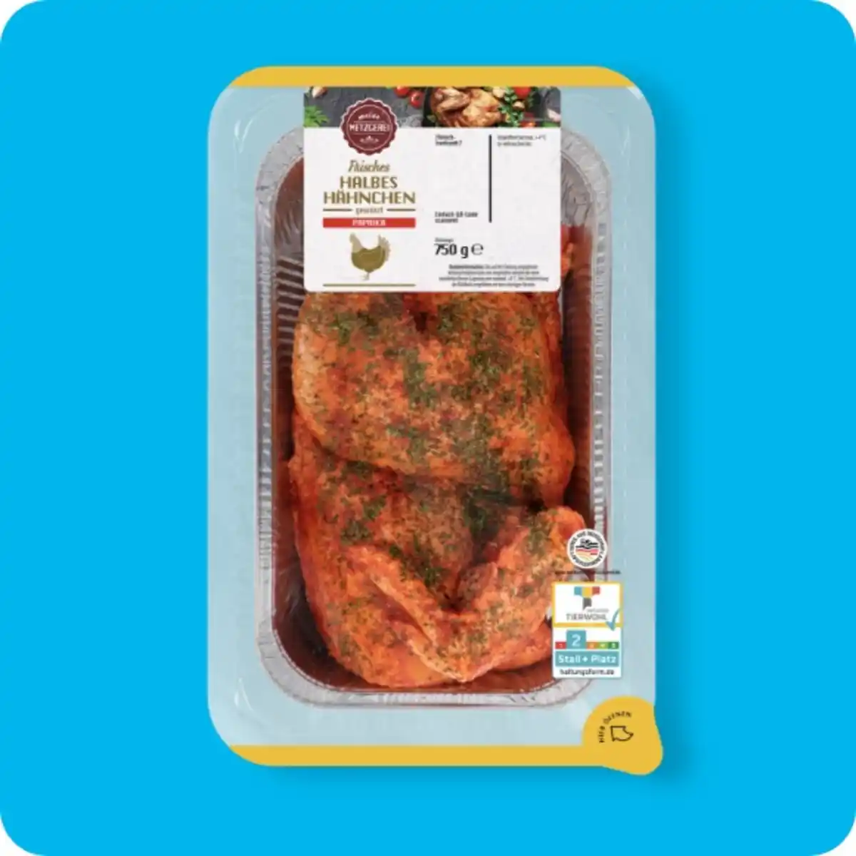 Bild 1 von MEINE METZGEREI Halbes Hähnchen, Gewürzt