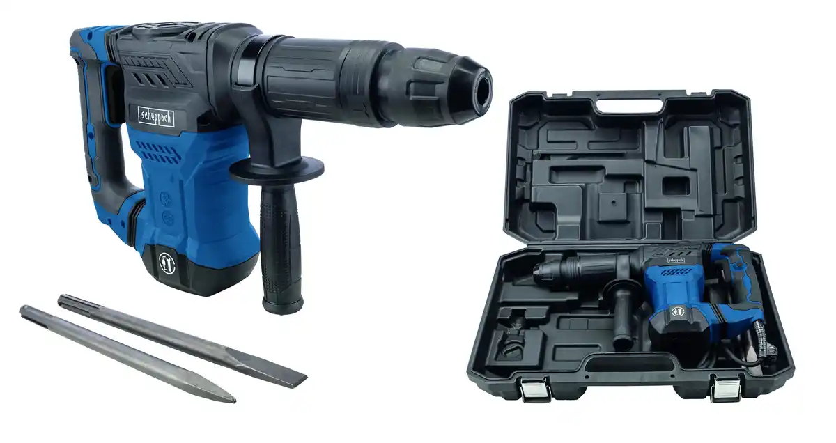 Bild 1 von Scheppach Abbruchhammer AB1500X 20 J 1300 W SDS Max inkl. Spitz- & Flachmeisel