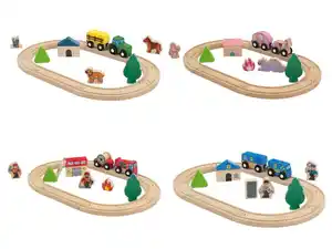 lupilu® Bahnset Bauernhof / Prinzessin / Feuerwehr / Polizei