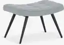 Bild 1 von Fußhocker ULDUM Stoff grau/schwarz