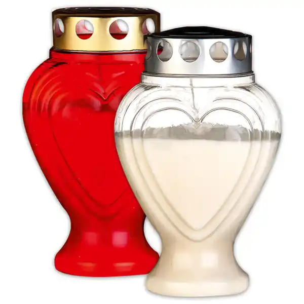 Bild 1 von Grablicht in Herzform