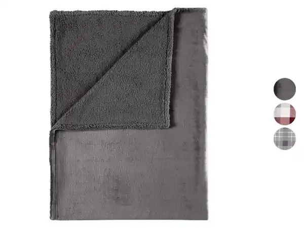 Bild 1 von LIVARNO® Kuscheldecke mit Teddyfleece