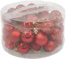 Bild 1 von Christbaumkugeln 49erPack 2,8cm 3fach.sort. o.G Farbe: rot