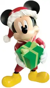 Weihnachtsstatue Mickey mit Geschenk34x29x49cm