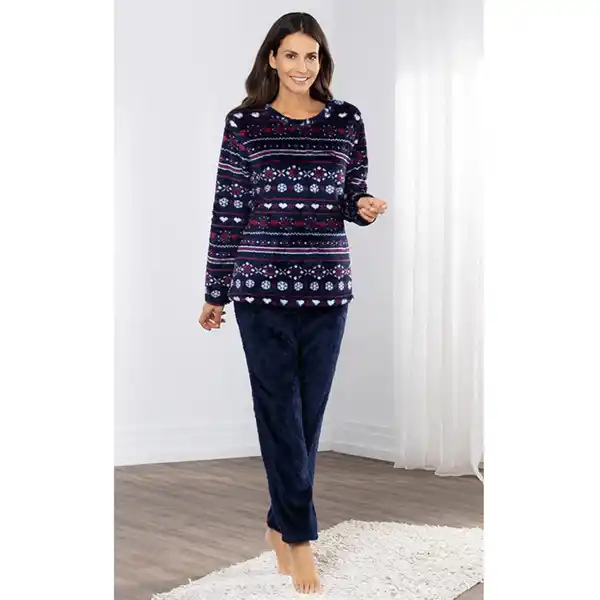 Bild 2 von Ellenor Coral-Fleece-Schlaf-/ Hausanzug