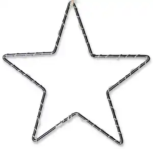 toom LED-Leuchtstern schwarz 20 LEDs warmweiß Ø 18 cm