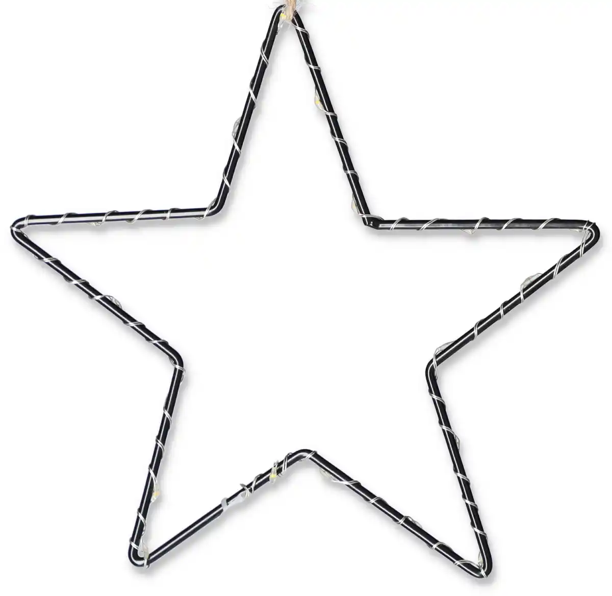 Bild 1 von toom LED-Leuchtstern schwarz 20 LEDs warmweiß Ø 18 cm