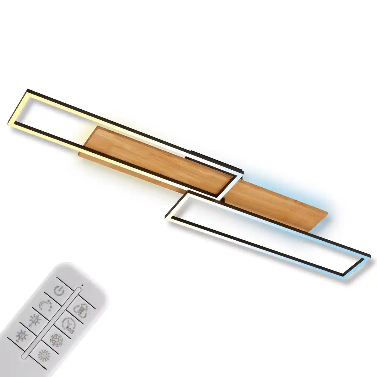 Bild 1 von Di-Ka LED Deckenleuchte Frame 44W, 4400lm, 3000-6500K, Metall, schwarz