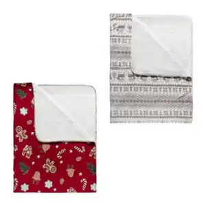 HOME CREATION Fleece-Sherpa-Decke