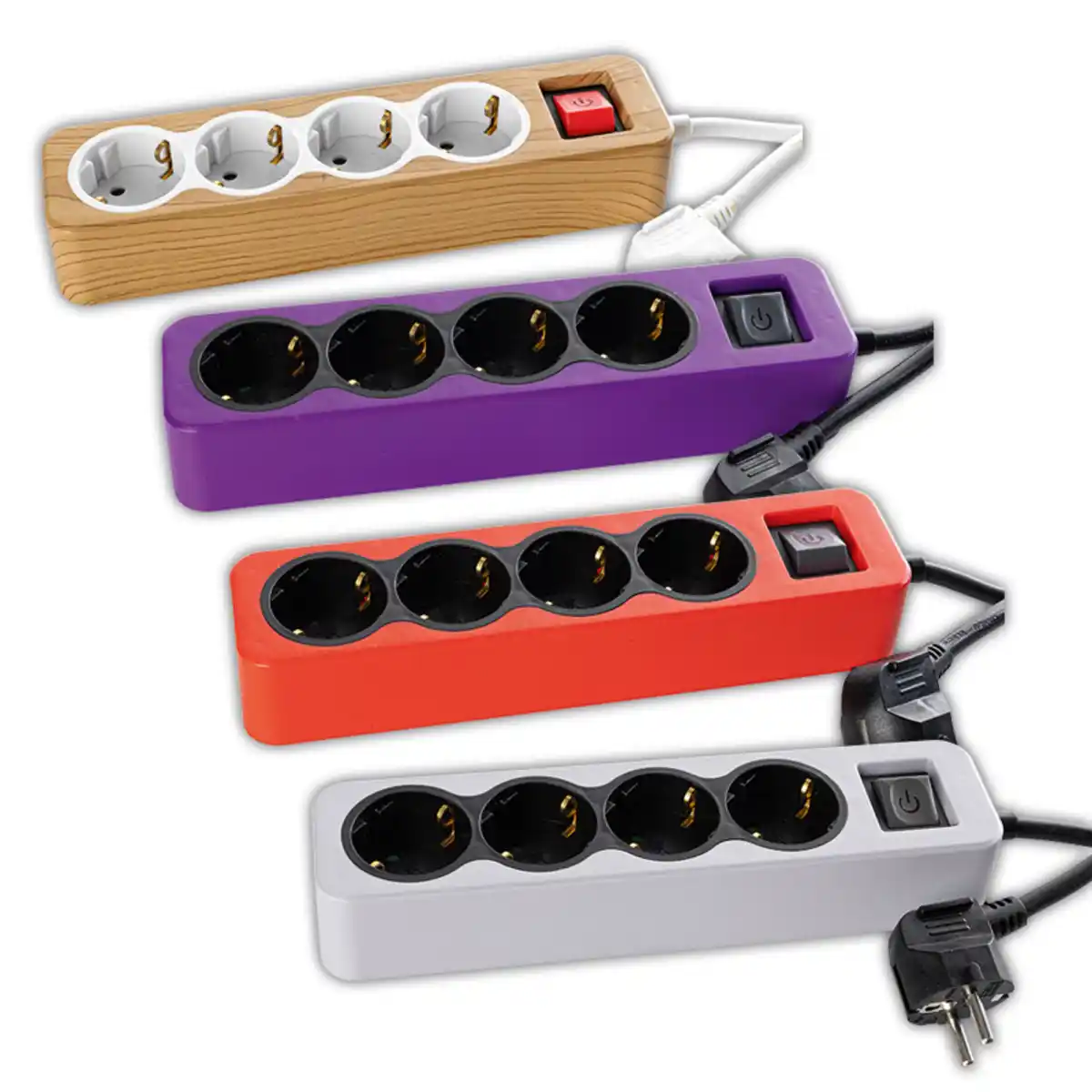 Bild 1 von cet 4-fach Schuko mit On/Off