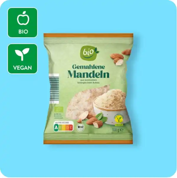 Bild 1 von BIO Bio-Mandeln oder -Haselnüsse, Gemahlen
